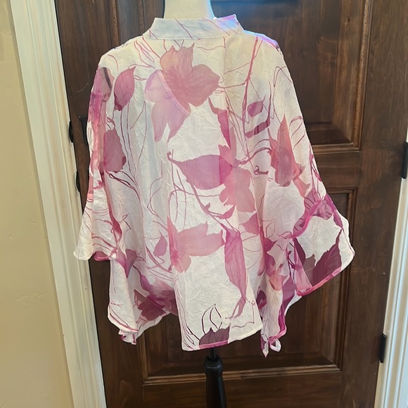 ic by Connie Pink/White Button Blouse - Picture 6 of 7